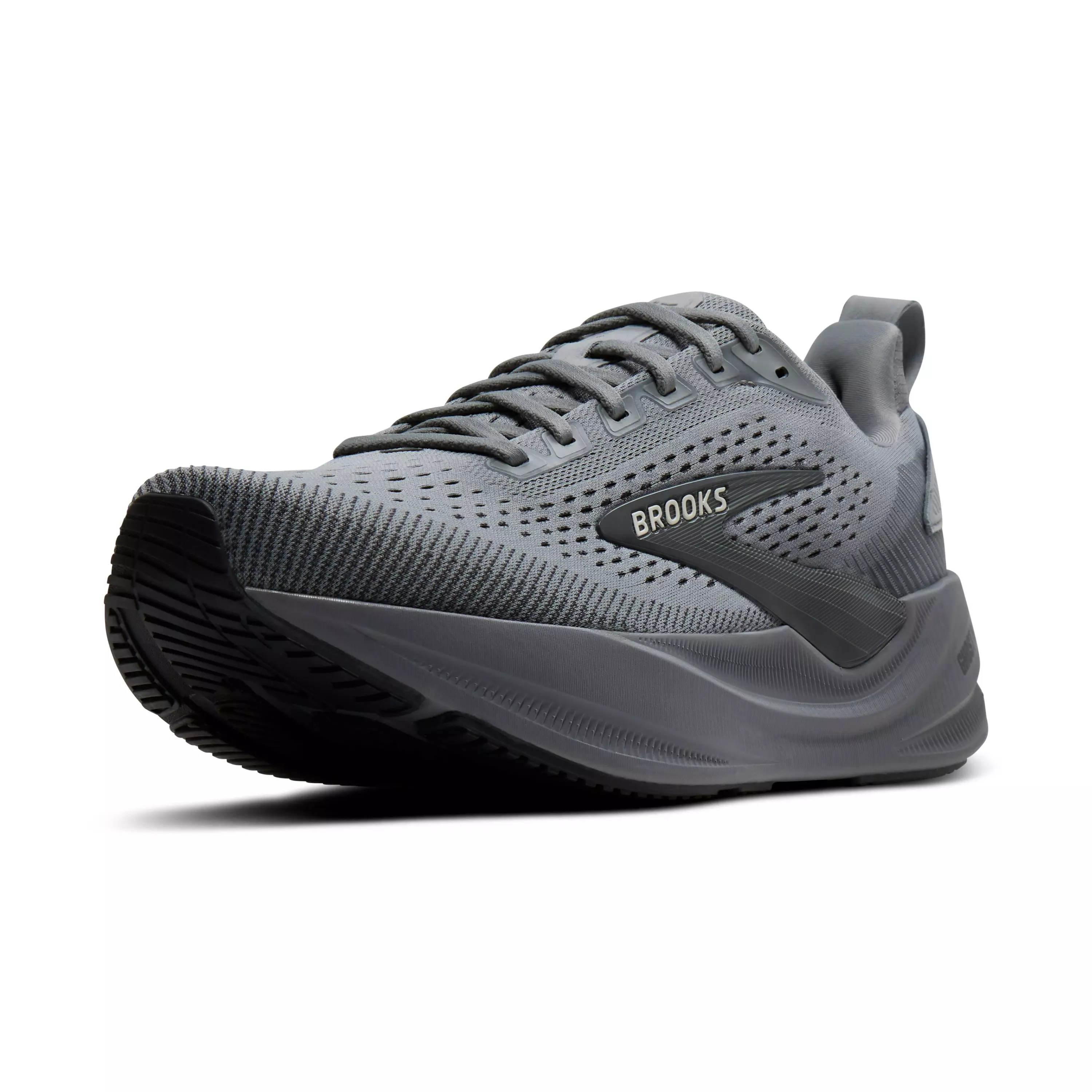 Brooks Ghost Max 4 "Grey/Grey/Ebony" Men's Running Shoe - GREY/GREY/EBONY