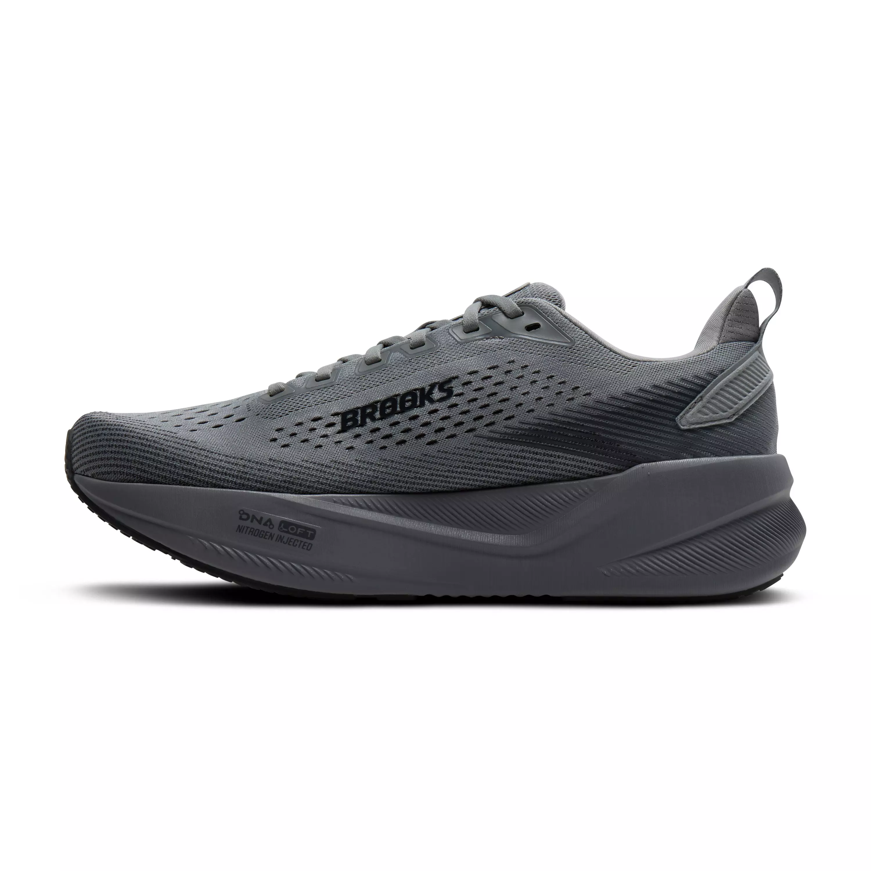 Brooks Ghost Max 4 "Grey/Grey/Ebony" Men's Running Shoe - GREY/GREY/EBONY