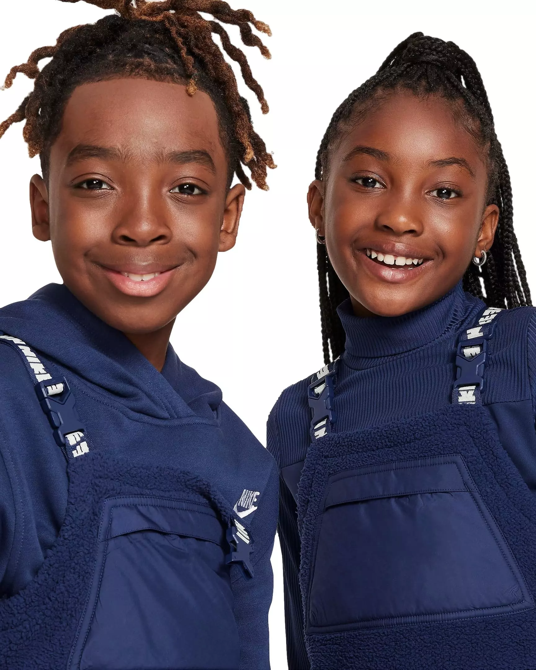 Nike Big Kids' Sportswear Overalls - Navy - NAVY