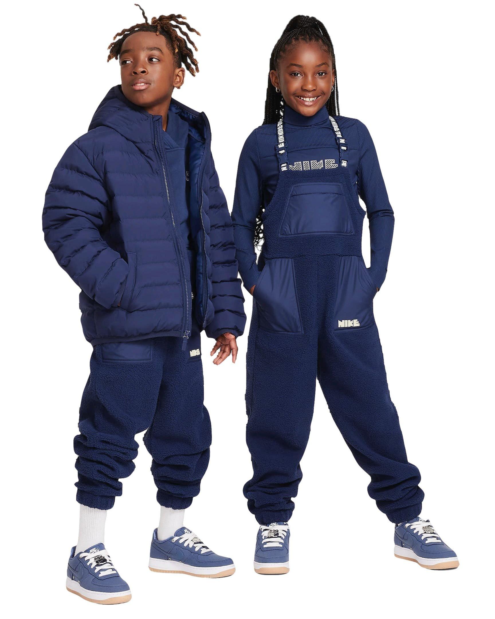 Nike Big Kids' Sportswear Overalls - Navy - NAVY Thumbnail View 8