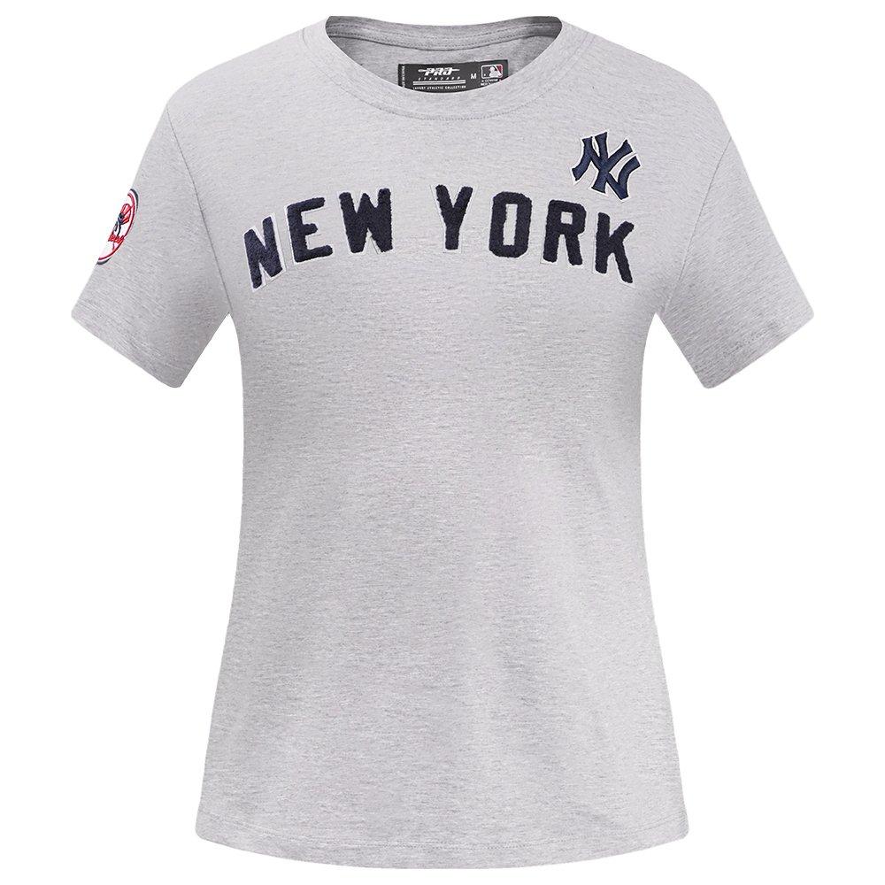Pro Standard Women's MLB New York Yankees Classic Short Sleeve SJ Slim Fit Top - Grey - GREY Thumbnail View 1