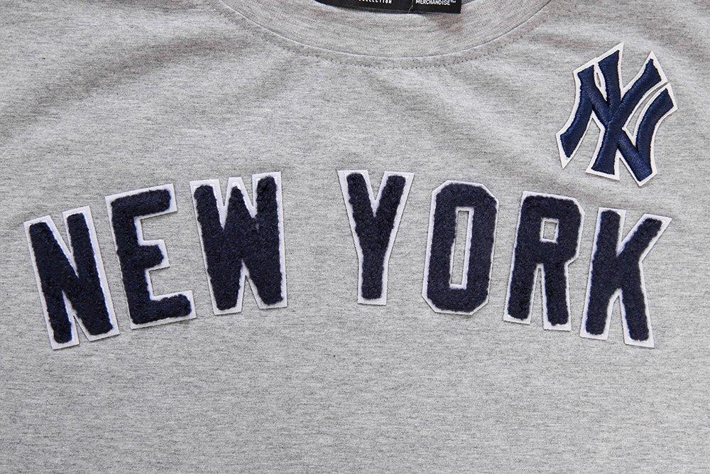 Pro Standard Women's MLB New York Yankees Classic Short Sleeve SJ Slim Fit Top -Grey - GREY Thumbnail View 5