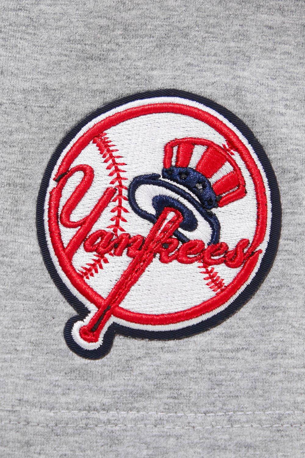 Pro Standard Women's MLB New York Yankees Classic Short Sleeve SJ Slim Fit Top -Grey - GREY Thumbnail View 6