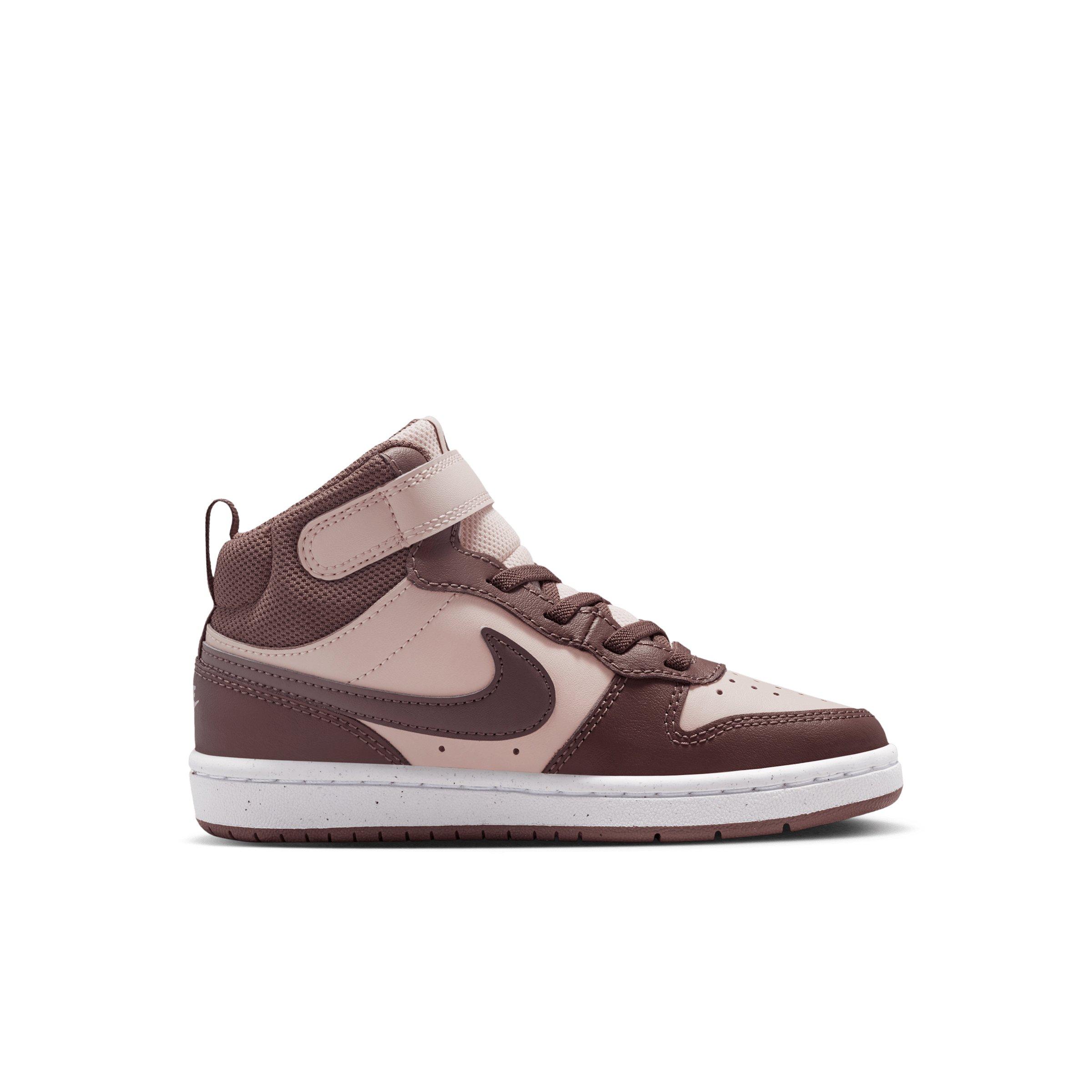 Nike Court Borough Mid 2 "Silt Red/White/Tattoo" Preschool Girls' Shoe - RED/WHITE/TATTOO Thumbnail View 1