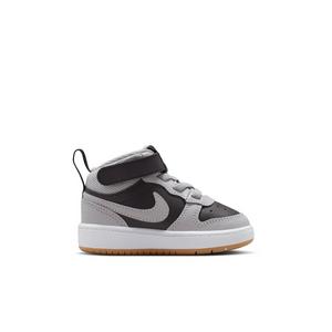 Nike Court Borough Mid 2 "Black/White/Gum Medium Brown/Light Smoke Grey" Infant Girls' Shoe