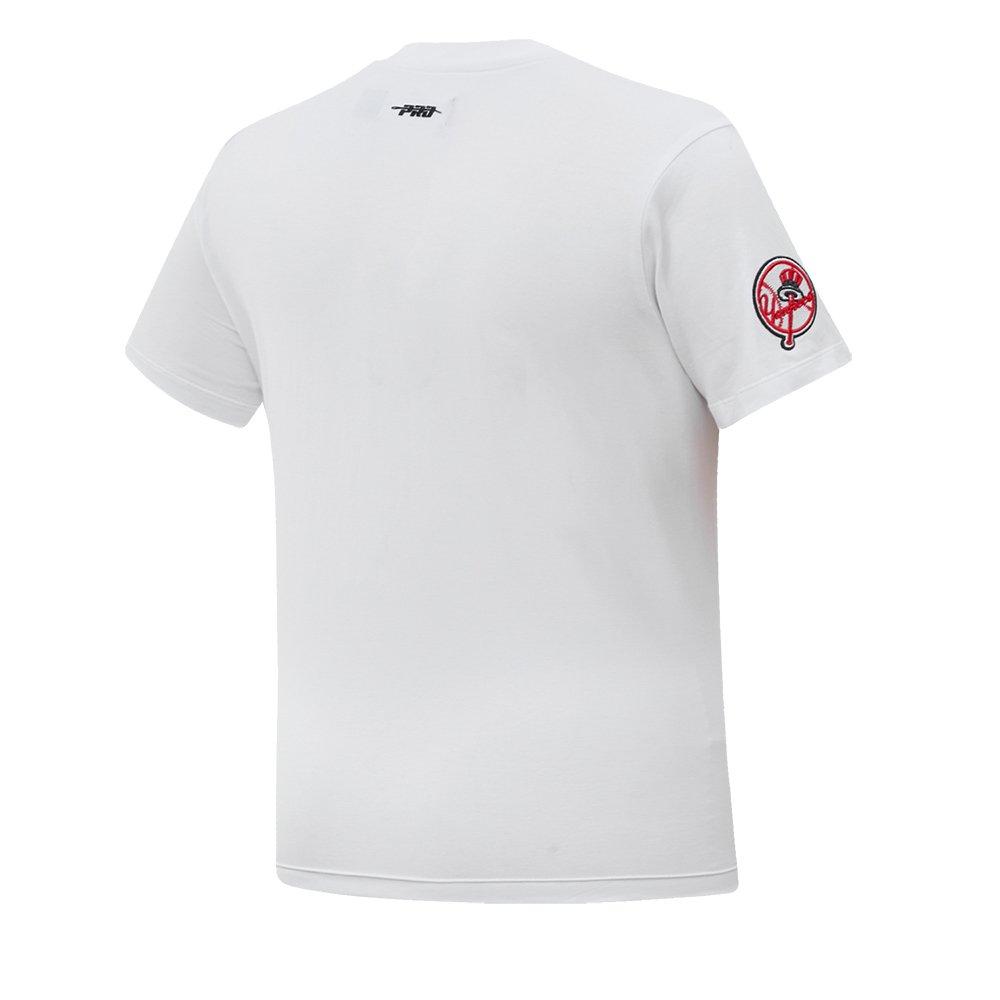 Pro Standard Women's MLB New York Yankees Classic Short Sleeve SJ Slim Fit Top -White - WHITE Thumbnail View 4