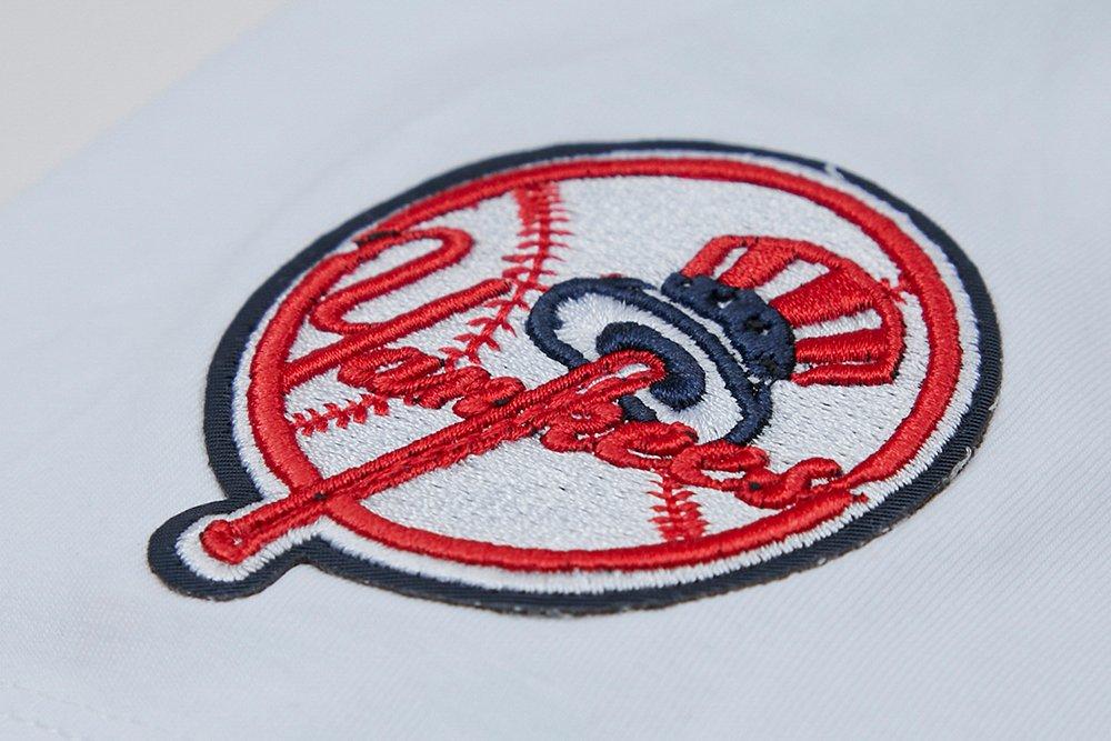 Pro Standard Women's MLB New York Yankees Classic Short Sleeve SJ Slim Fit Top - White - WHITE Thumbnail View 7