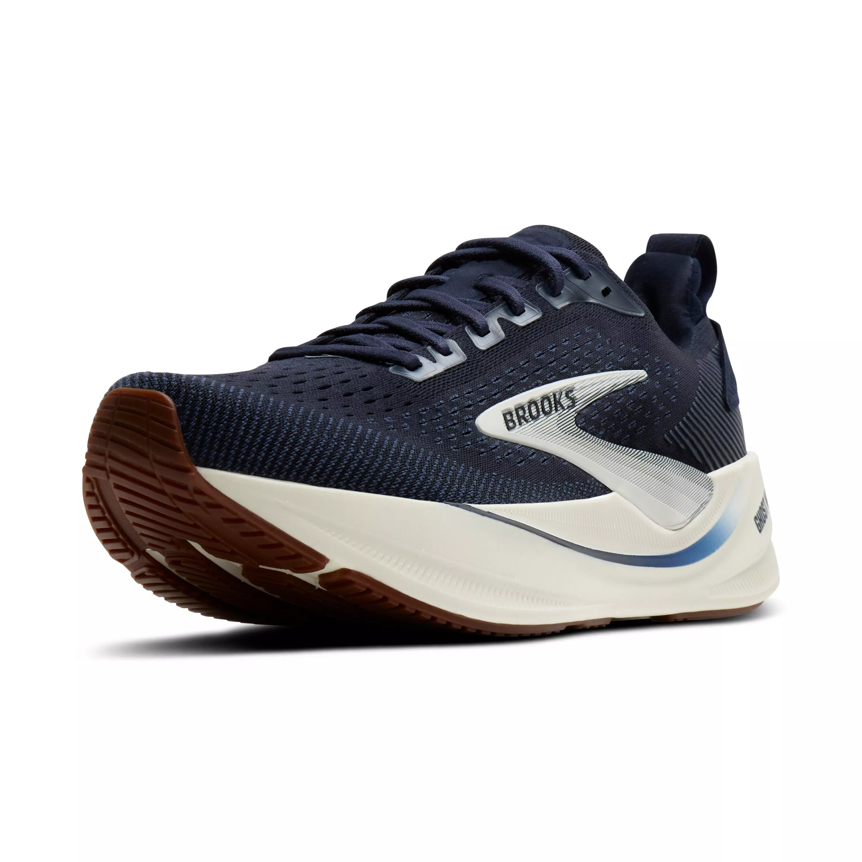 Brooks Ghost Max 4 "Navy/Navy/Biscuit" Men's Wide Running Shoe - NAVY/NAVY/BISCUIT