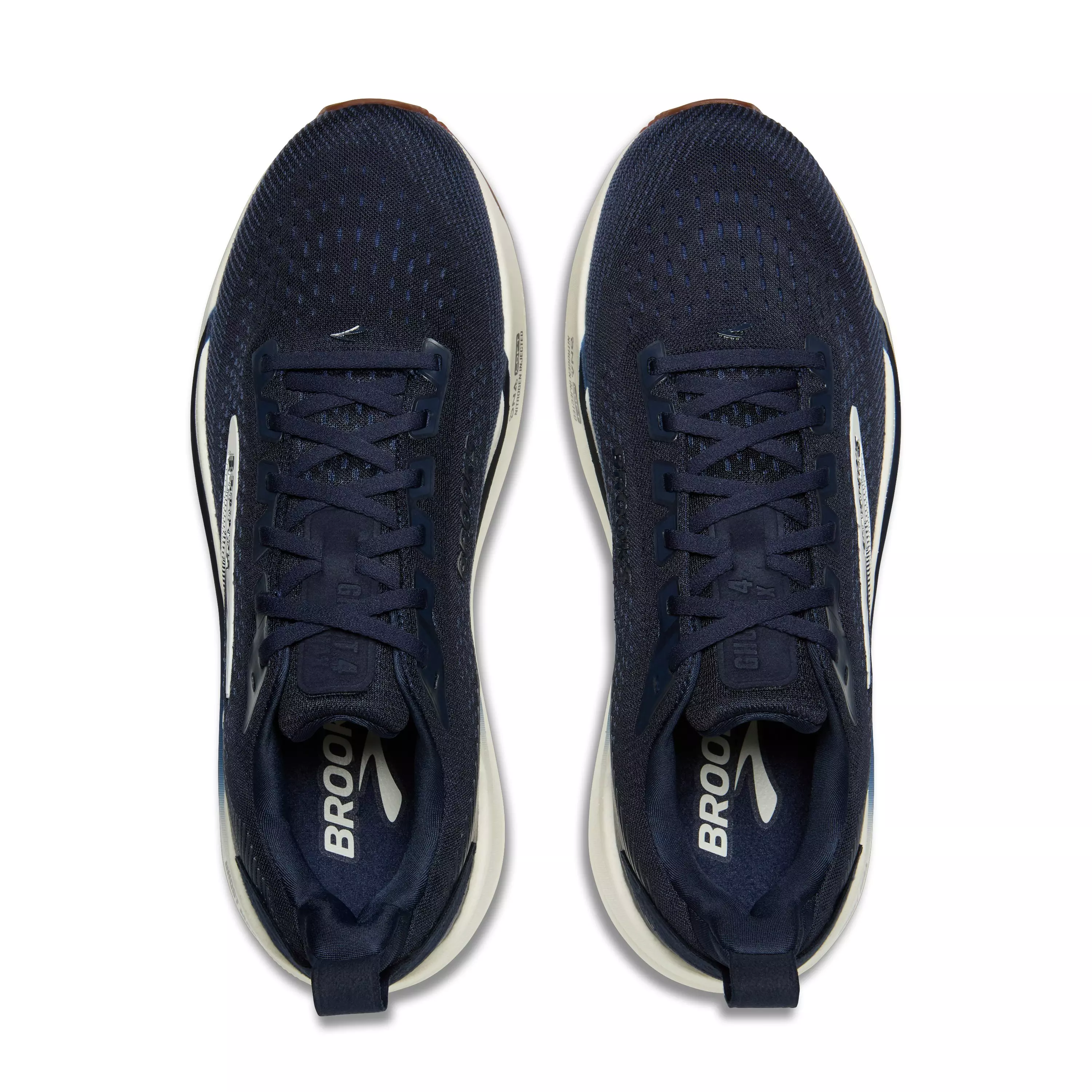 Brooks Ghost Max 4 "Navy/Navy/Biscuit" Men's Wide Running Shoe - NAVY/NAVY/BISCUIT