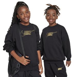 Nike Big Girls' Sportswear Favorites High-Waisted Leggings -Black/Gold