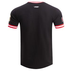 Pro Standard Men's NBA Chicago Bulls Retro Classic Double Knit Tee -Black/Red