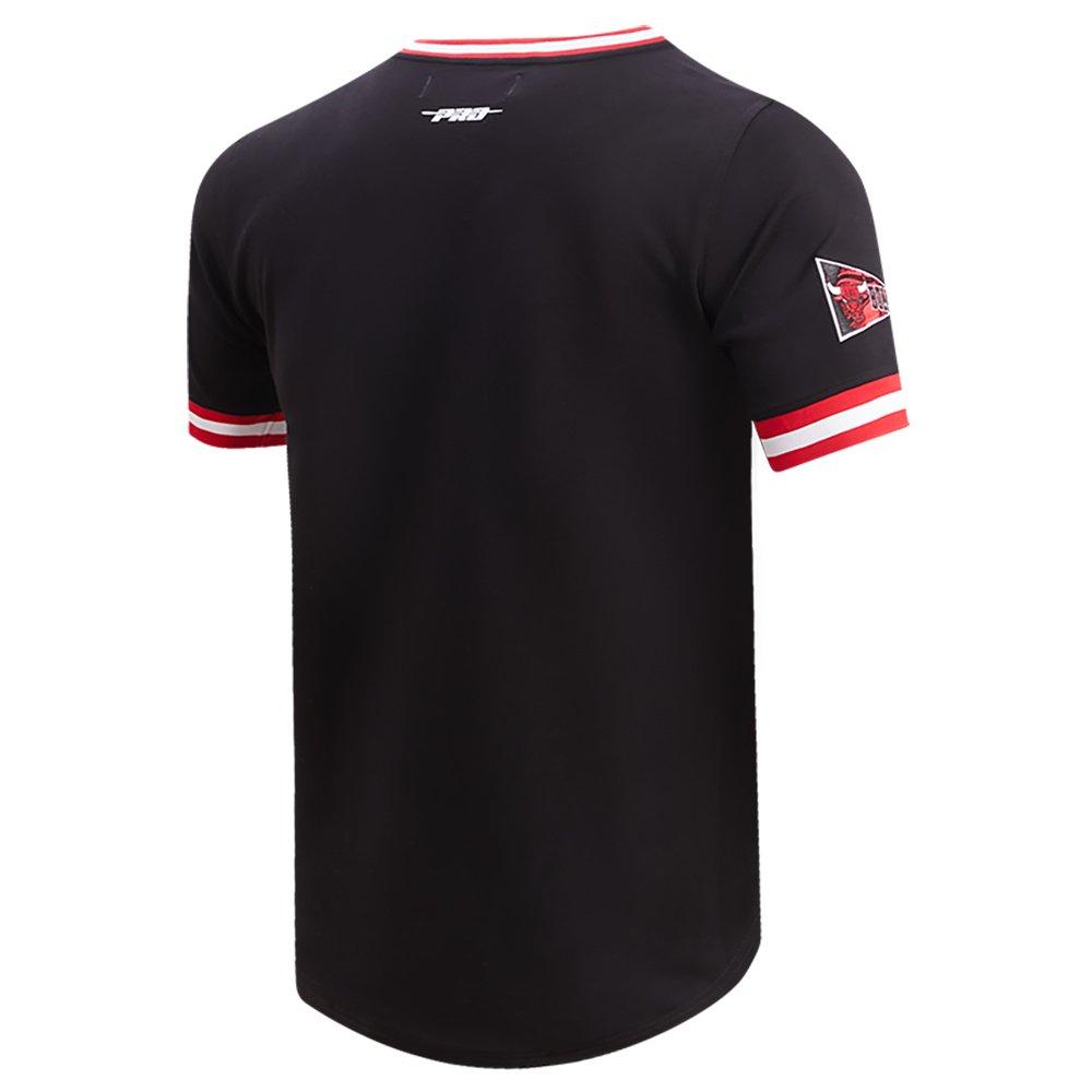 Pro Standard Men's NBA Chicago Bulls Retro Classic Double Knit Tee - Black/Red - BLACK/RED Thumbnail View 4