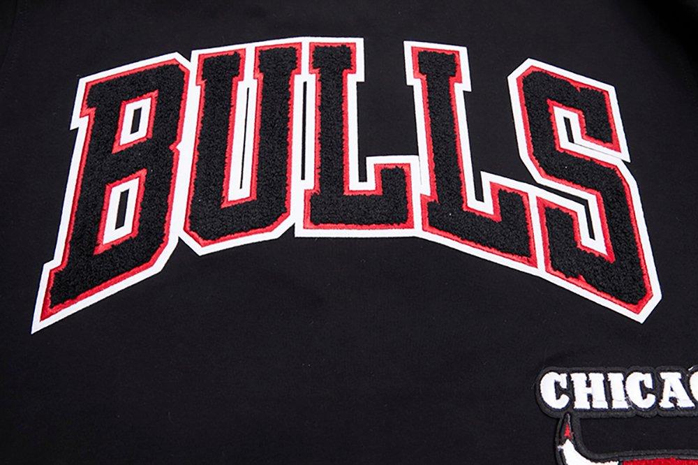 Pro Standard Men's NBA Chicago Bulls Retro Classic Double Knit Tee - Black/Red - BLACK/RED Thumbnail View 5