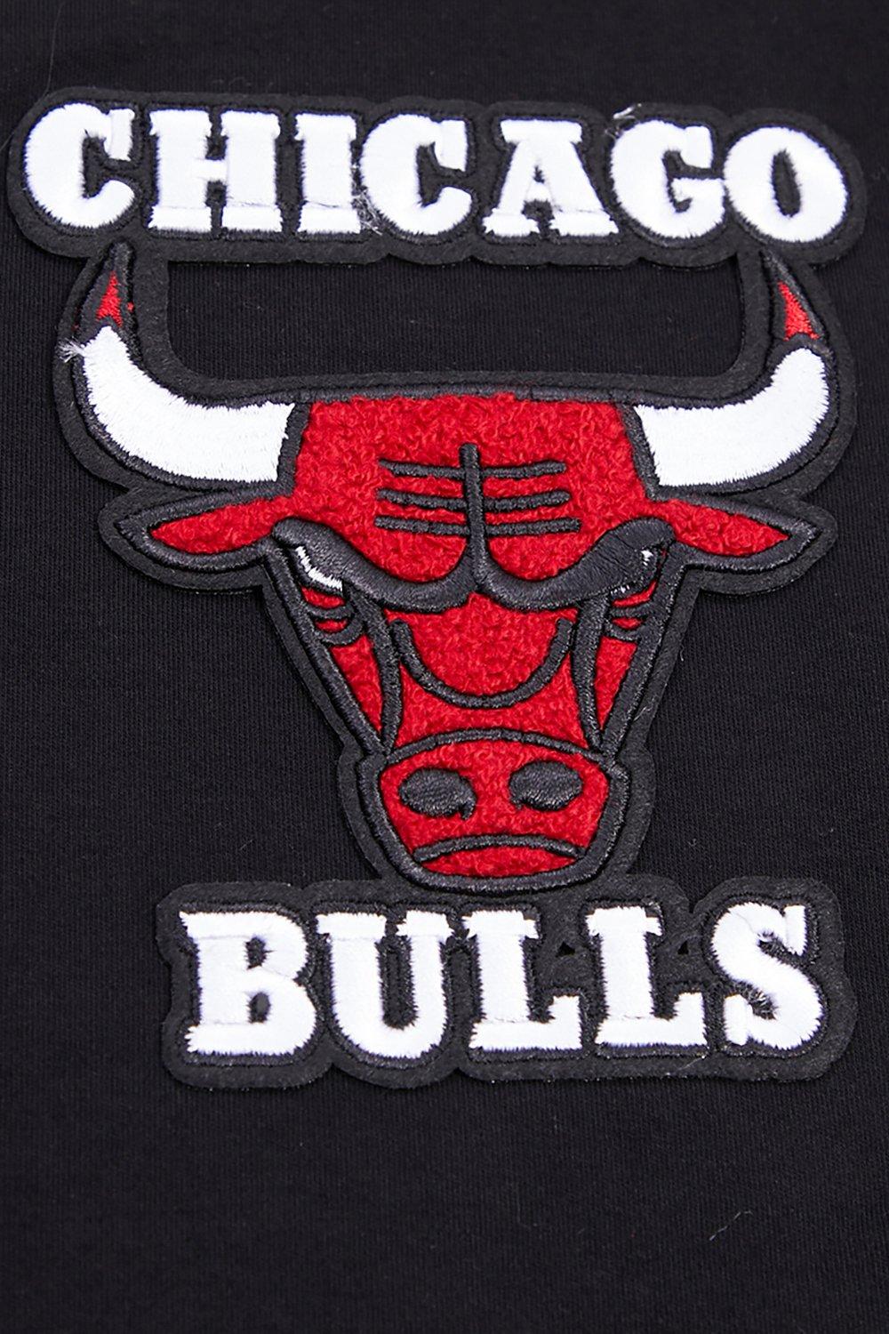 Pro Standard Men's NBA Chicago Bulls Retro Classic Double Knit Tee - Black/Red - BLACK/RED Thumbnail View 6