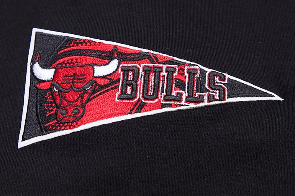 Pro Standard Men's NBA Chicago Bulls Retro Classic Double Knit Tee -Black/Red - BLACK/RED Thumbnail View 7