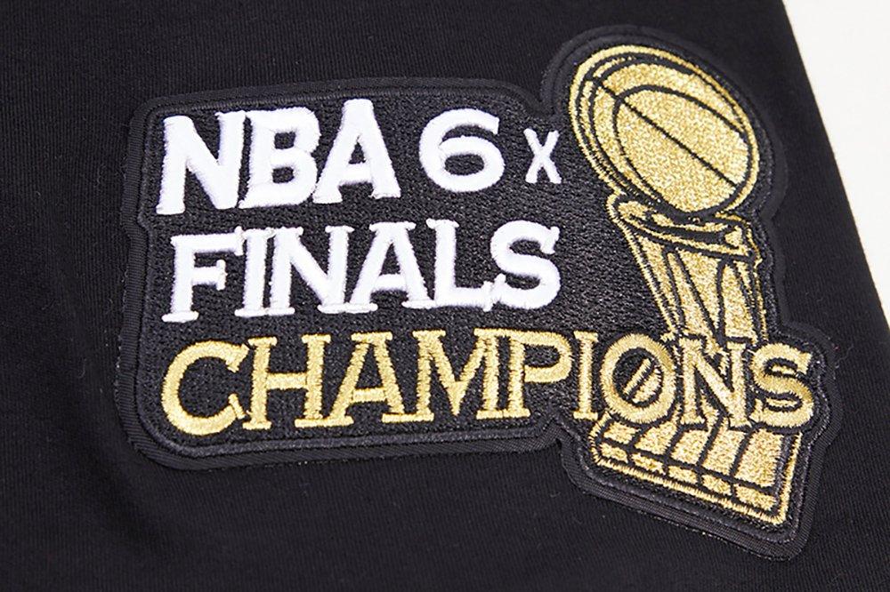 Pro Standard Men's NBA Chicago Bulls Retro Classic Double Knit Tee - Black/Red - BLACK/RED Thumbnail View 8