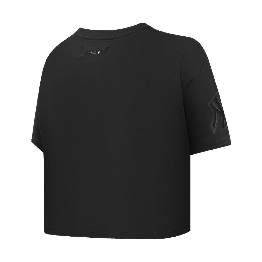 Pro Standard Women's MLB New York Yankees Neutral SJ Boxy Top -Black - BLACK Thumbnail View 4