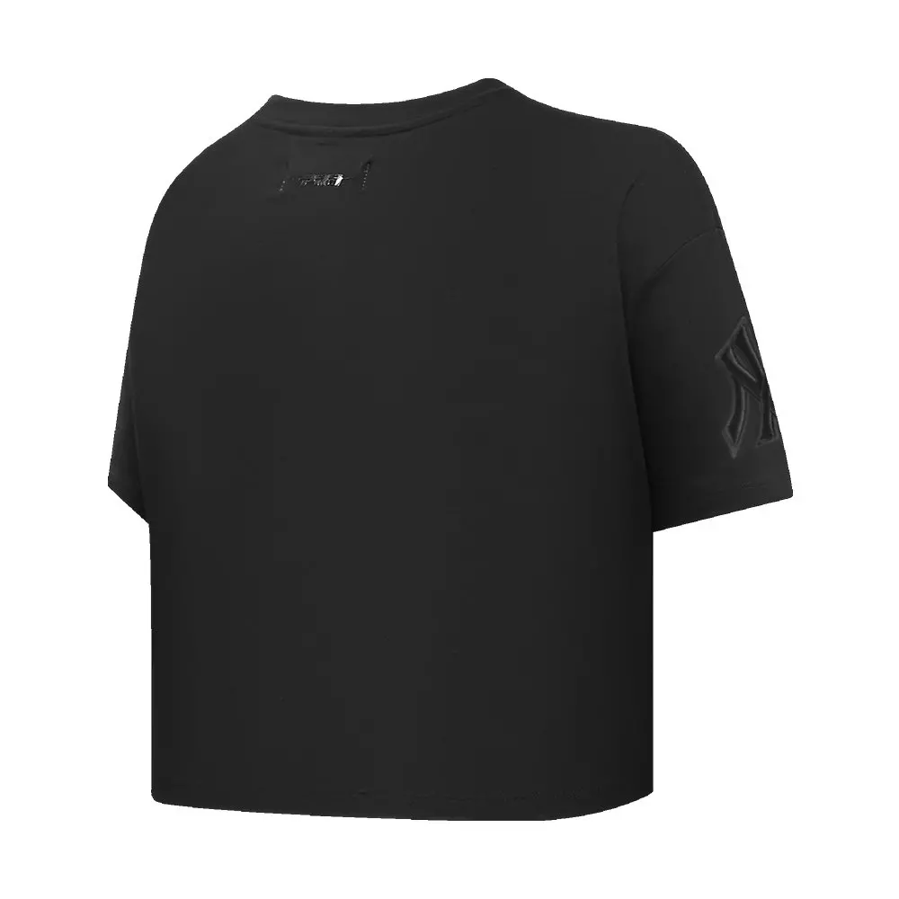 Pro Standard Women's MLB New York Yankees Neutral SJ Boxy Top -Black - BLACK