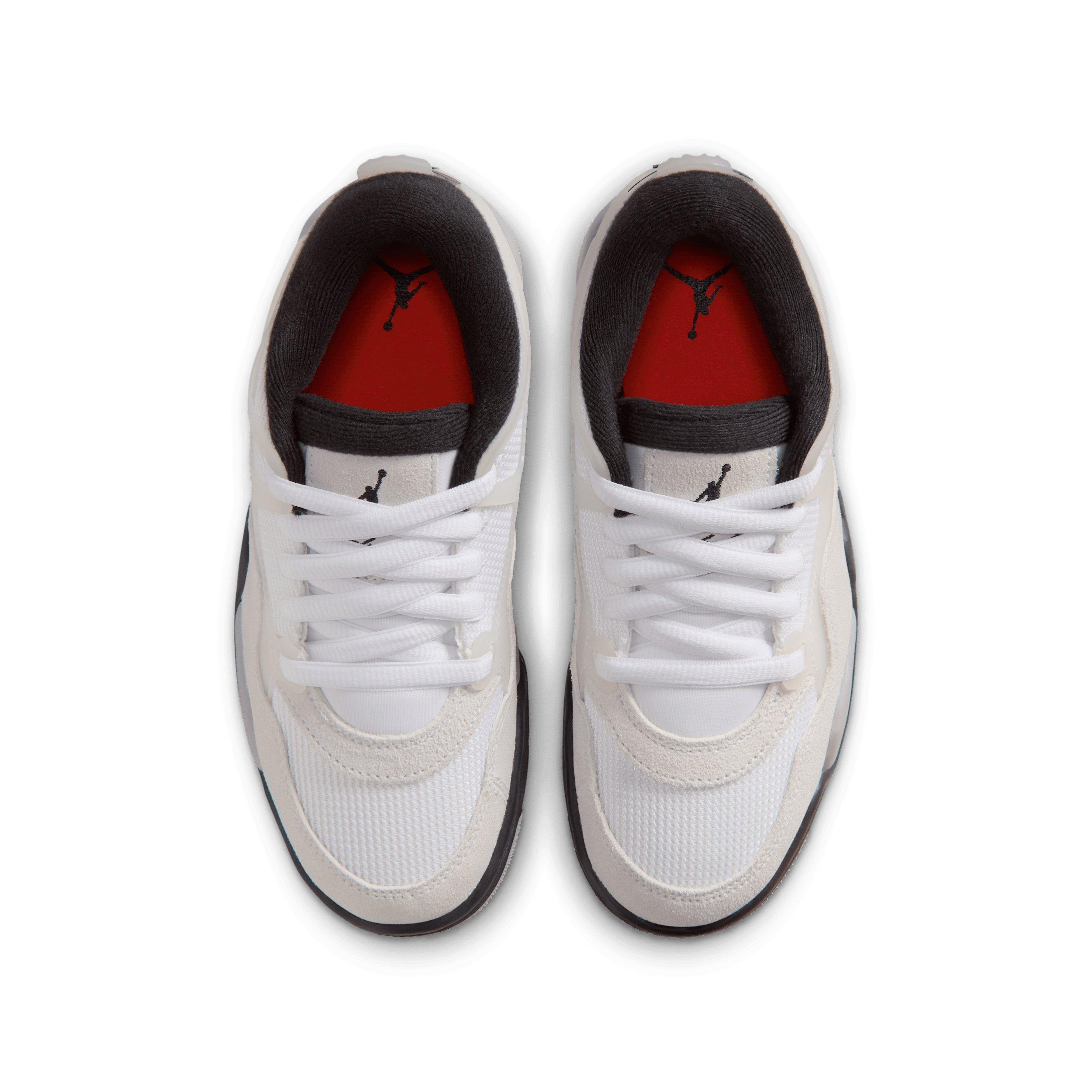 Jordan RM 4 "White/Infrared 23/Light Smoke Grey/Black" Grade School Boys' Shoe - WHITE/INFRARED/LT GREY/BLACK Thumbnail View 4