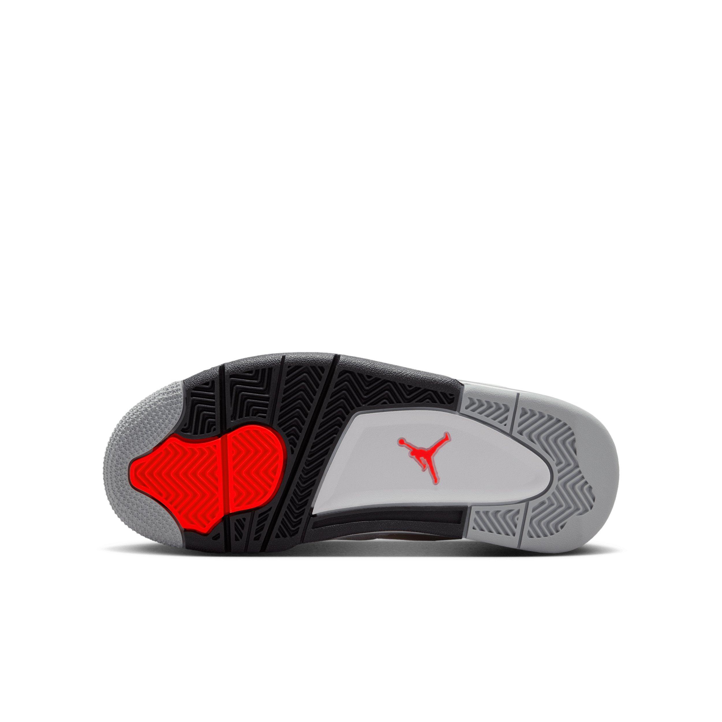 Jordan RM 4 "White/Infrared 23/Light Smoke Grey/Black" Grade School Boys' Shoe - WHITE/INFRARED/LT GREY/BLACK Thumbnail View 6