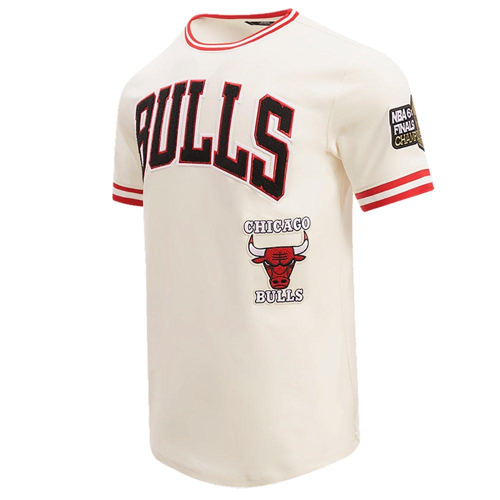 Pro Standard Men's NBA Chicago Bulls Retro Classic Double Knit Tee - Eggshell/Red - EGGSHELL/RED Thumbnail View 3