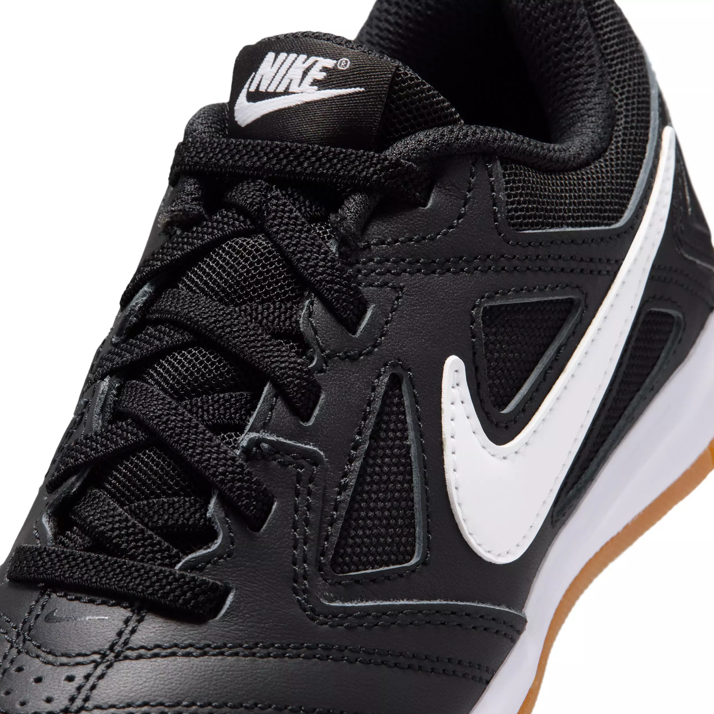 Nike Gato "Black/Black/Gum Light Brown/White" Preschool Boys' Shoe - BLACK/BLACK/LT BROWN/WHITE