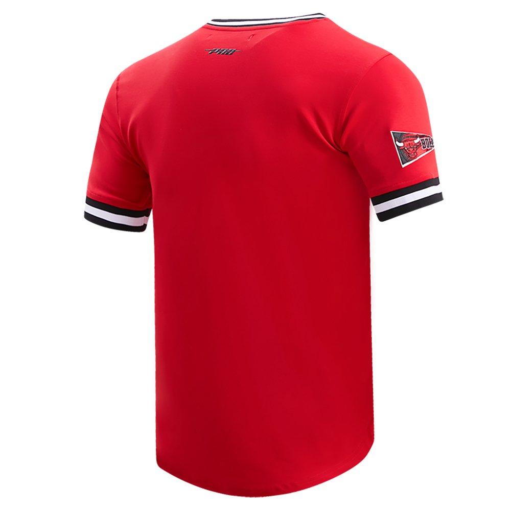 Pro Standard Men's NBA Chicago Bulls Retro Classic Double Knit Tee -Red/Black - RED/BLACK Thumbnail View 4