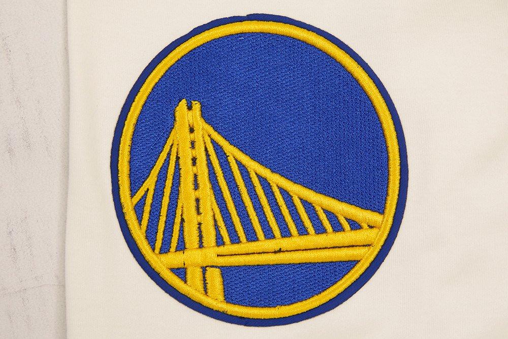 Pro Standard Men's NBA Golden State Warriors Retro Classic Double Knit Tee - Eggshell/Royal - EGGSHELL/ROYAL BLUE Thumbnail View 7