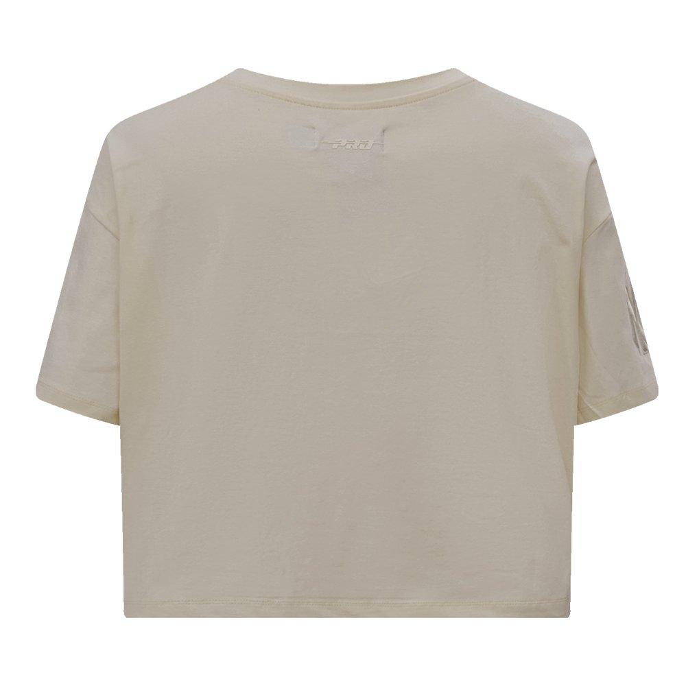 Pro Standard Women's MLB New York Yankees Neutral SJ Boxy Top -Tan - TAN Thumbnail View 2