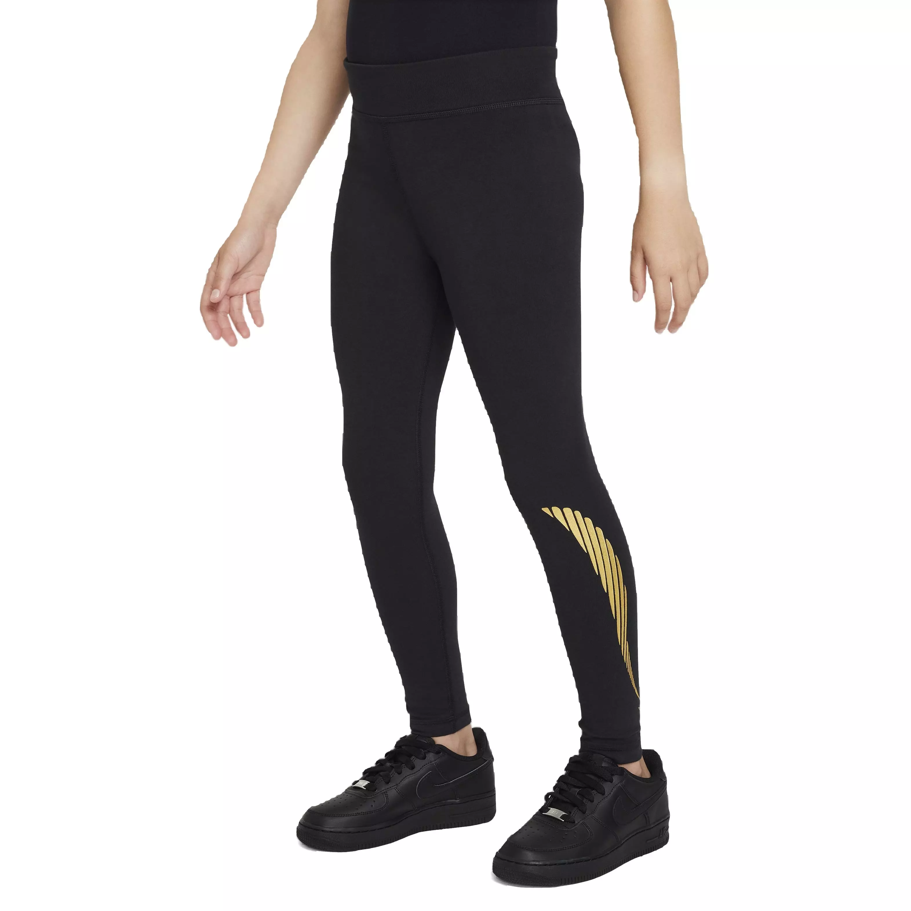 Nike Big Girls' Sportswear Favorites High-Waisted Leggings -Black