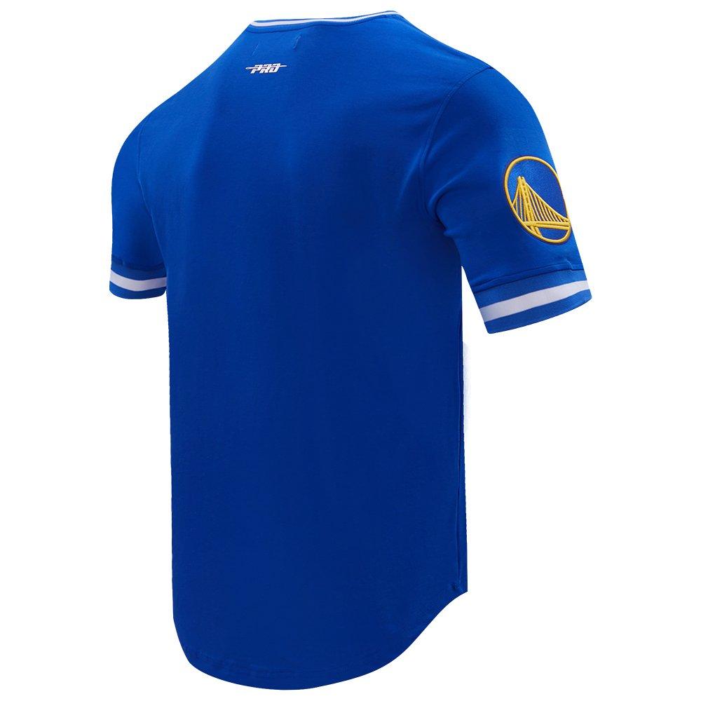 Pro Standard Men's NBA Golden State Warriors Retro Classic Double Knit Tee - Royal - ROYAL Thumbnail View 4