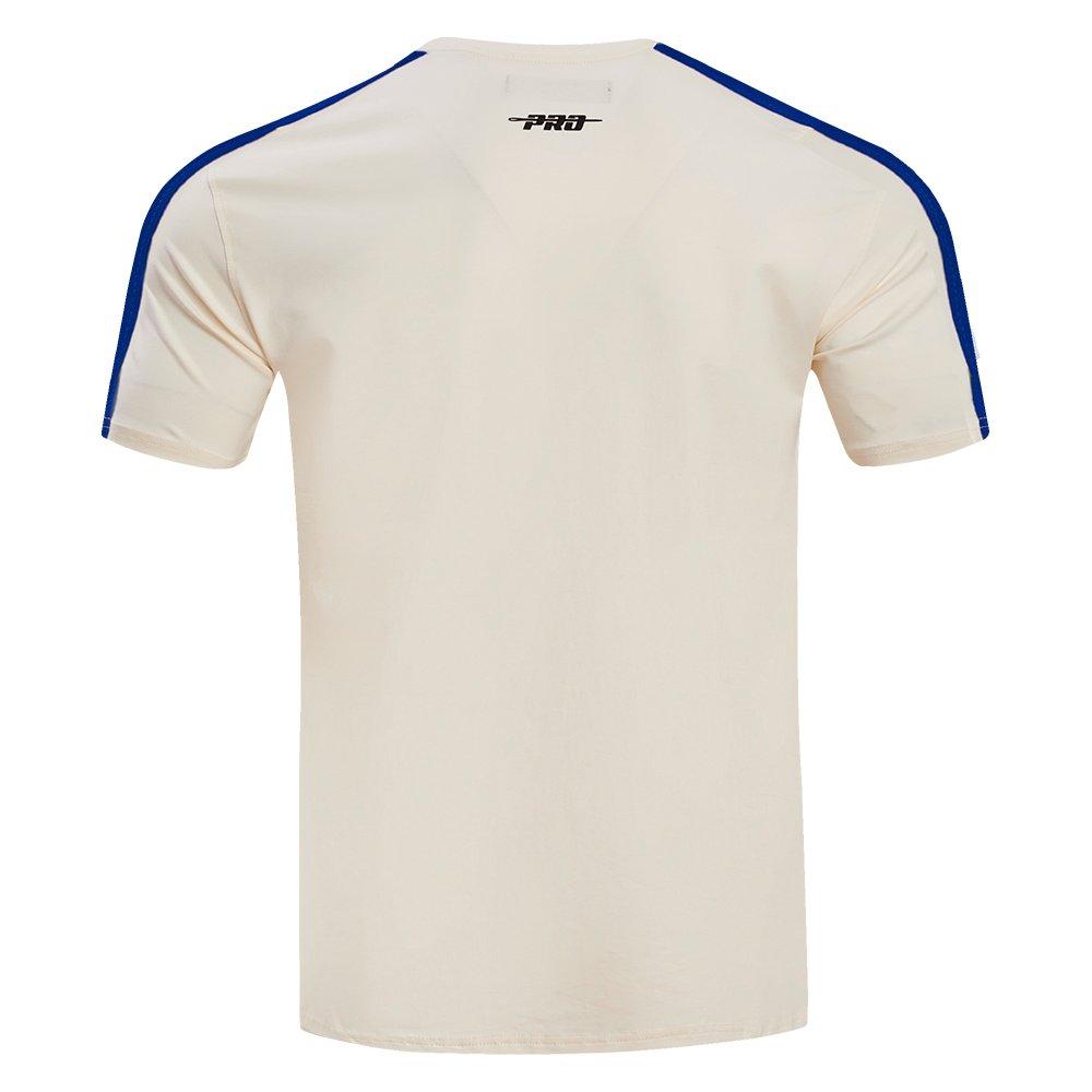 Pro Standard Men's NBA Golden State Warriors Retro Classic SJ Striped Tee -Eggshell/Royal - EGGSHELL/ROYAL BLUE Thumbnail View 2