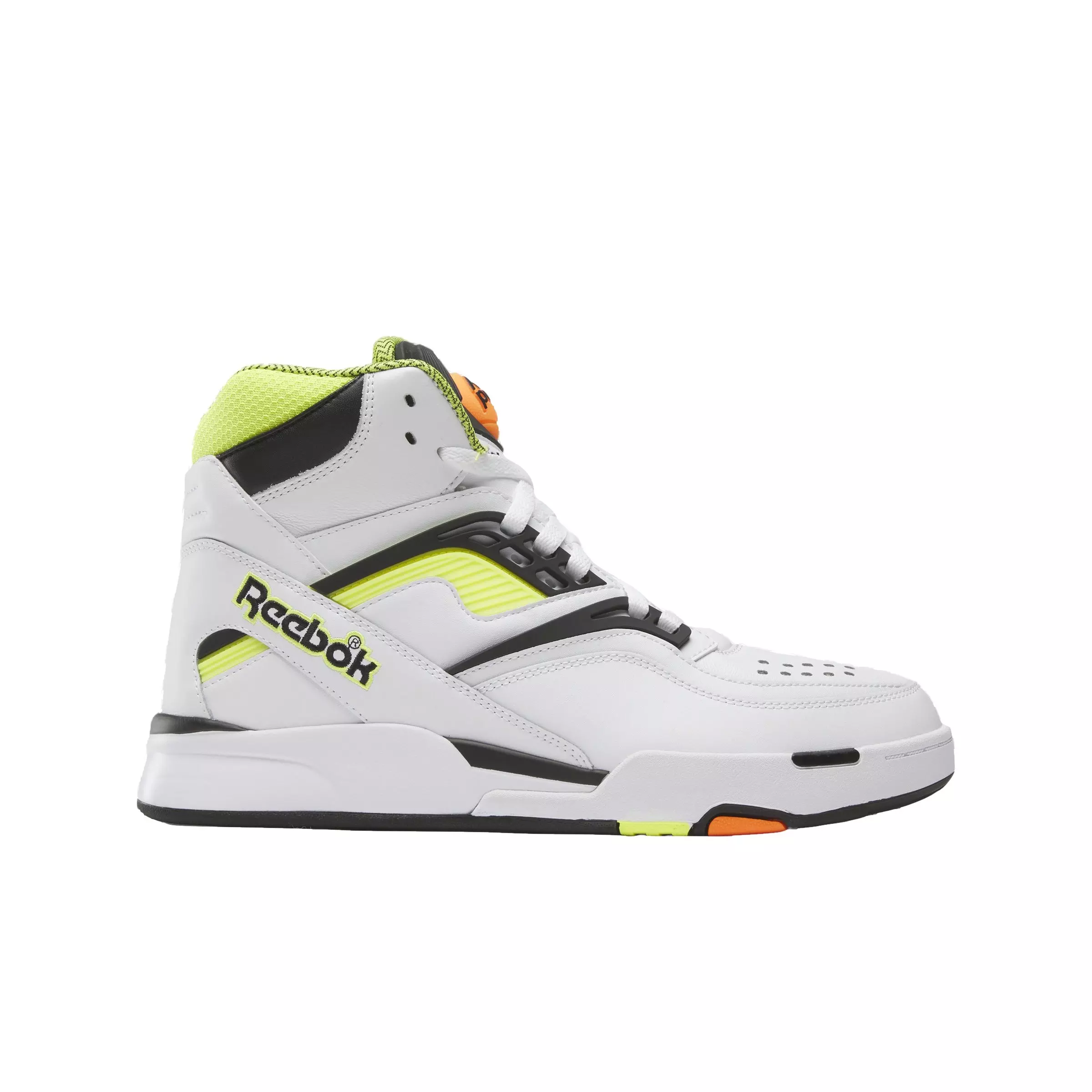 Reebok Pump TZ "Ftwr White/Core Black/Solar Acid Yellow" Men's Shoe - WHITE/BLACK/YELLOW