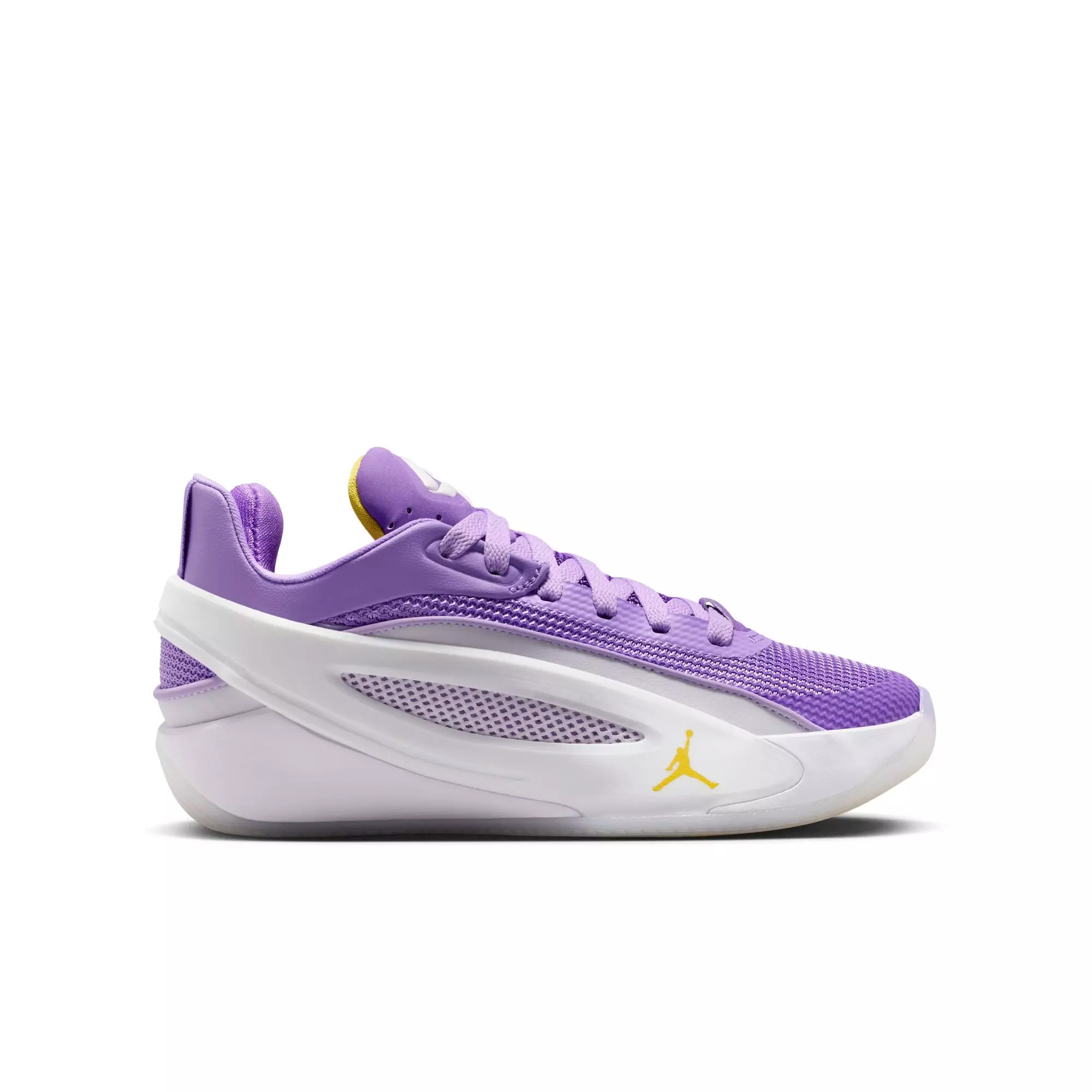 Jordan Luka 5 "Lakers" Grade School Kids' Basketball Shoe - SAIL/DYNAMIC YELLOW/MUSLIN