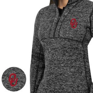 Antigua Women's Oklahoma Sooners Fortune Half-Zip Pullover Jacket