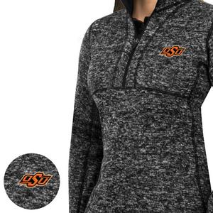 Antigua Women's Oklahoma State Cowboys Fortune Half-Zip Pullover Jacket