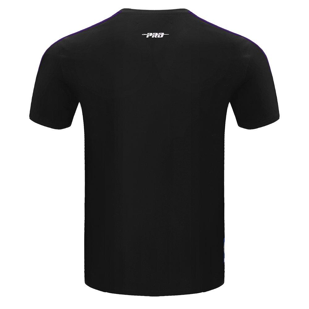 Pro Standard Men's NBA Los Angeles Lakers Retro Classic SJ Striped Tee - Black/Purple/Yellow - BLACK/PURPLE/YELLOW Thumbnail View 2