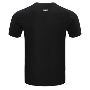 Pro Standard Men's NBA Los Angeles Lakers Retro Classic SJ Striped Tee -Black/Purple/Yellow