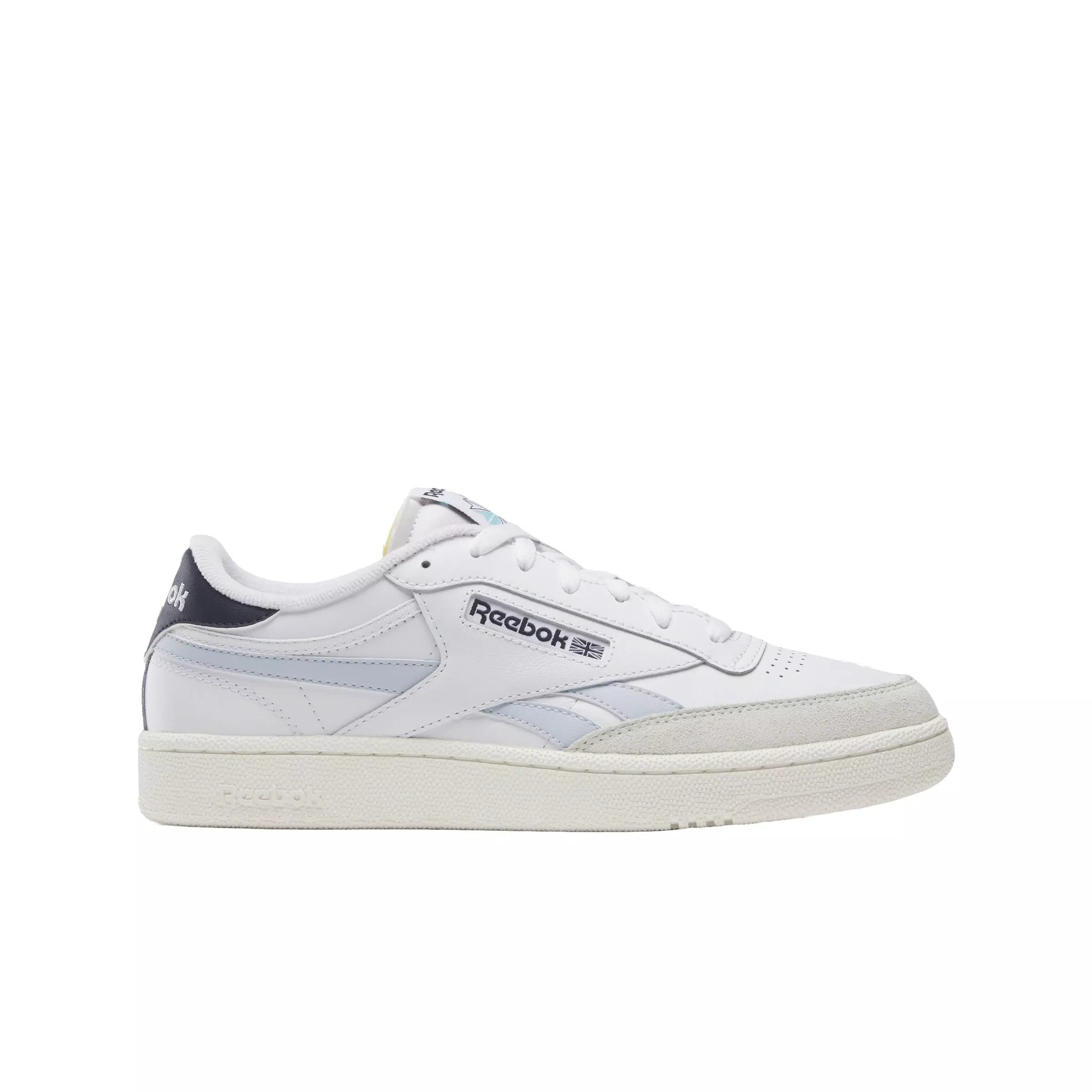 Reebok Club C Revenge "Ftwr White/Feel Good Blue/Vector Navy" Men's Shoe - WHITE/BLUE/NAVY