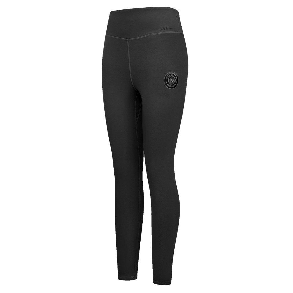 Pro Standard Women's MLB Chicago Cubs Neutral HW Jersey Legging - Black - BLACK Thumbnail View 3