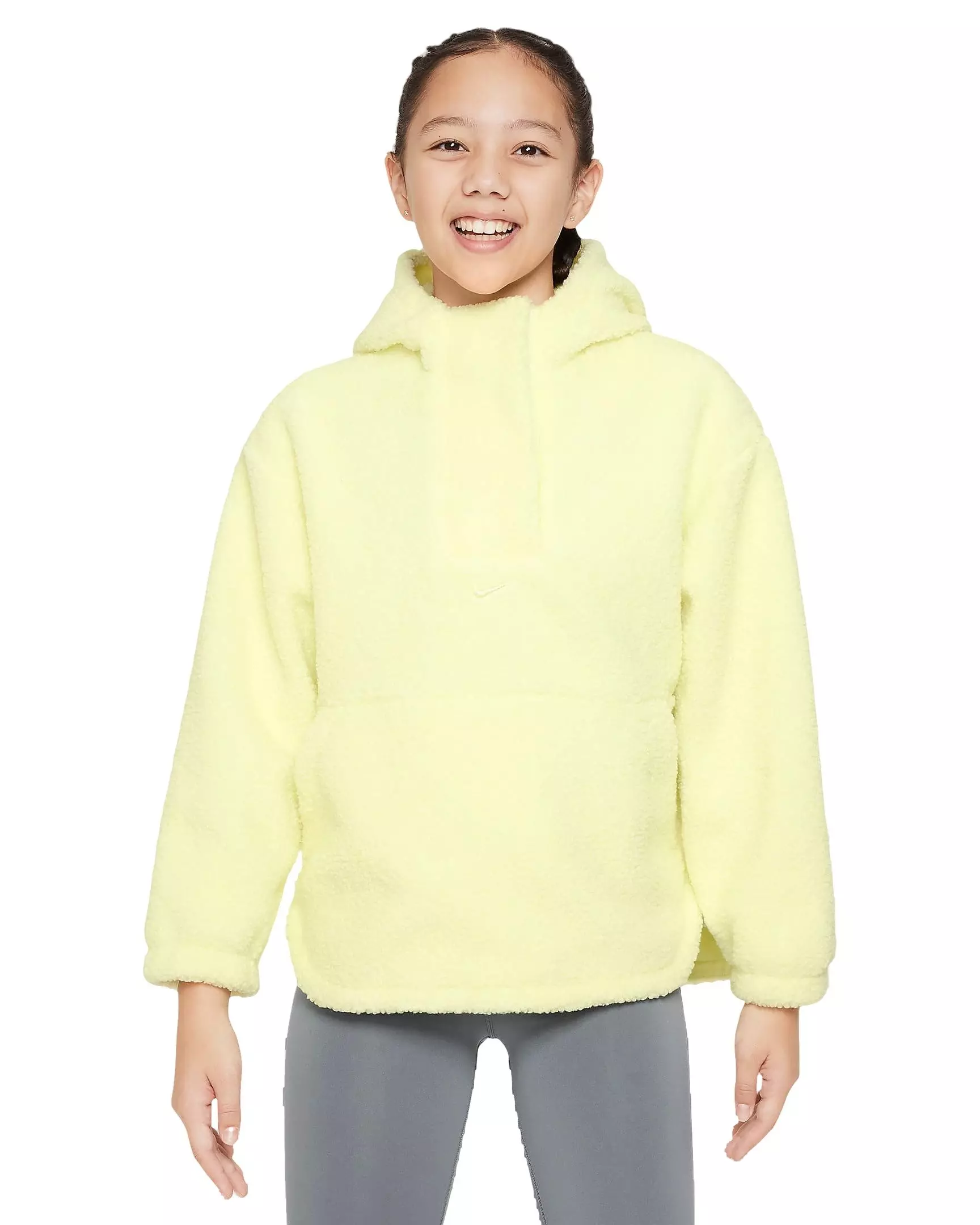 Nike High-Pile Fleece Big Kids' (Girls') Therma-FIT Training Jacket.