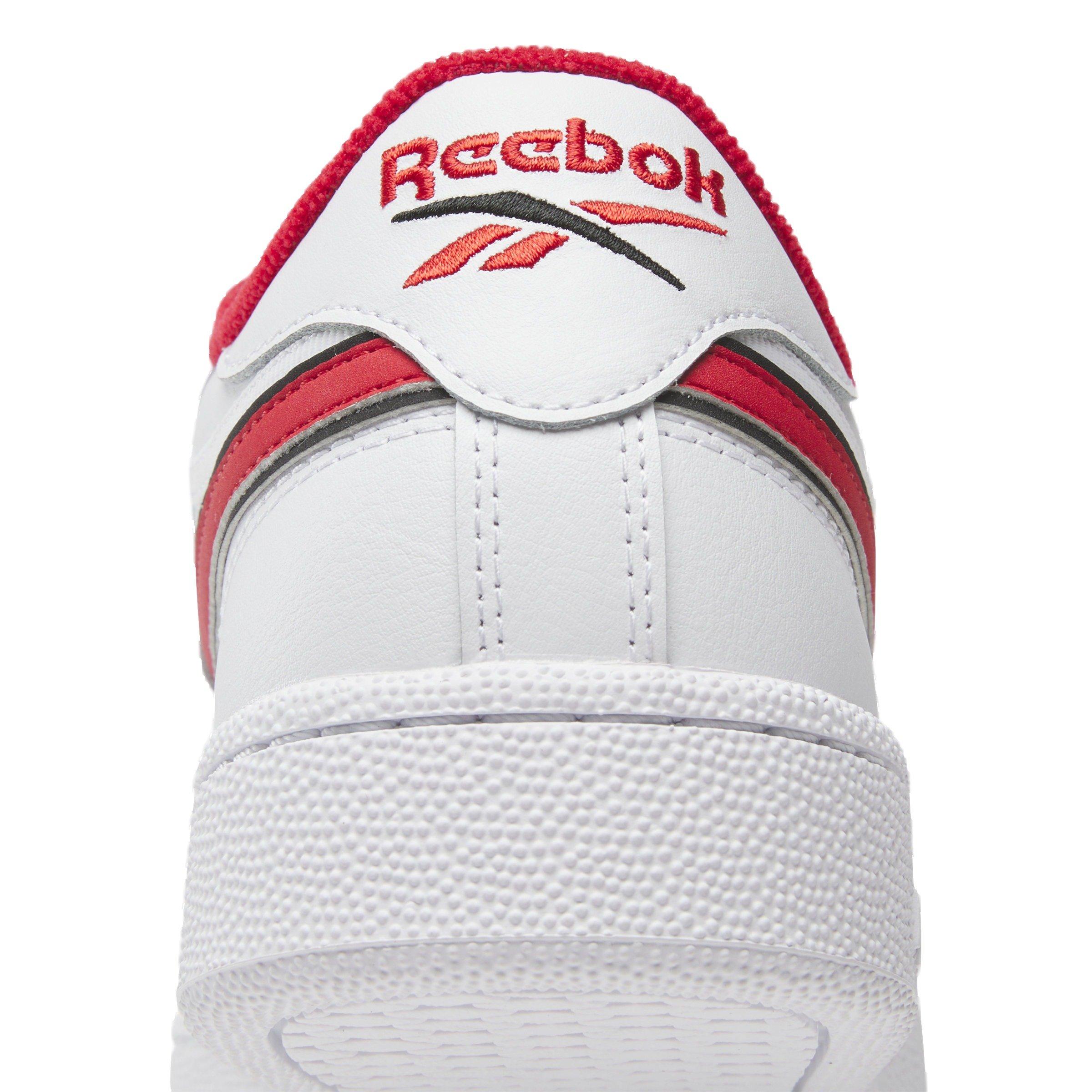 Reebok Men's Club C Revenge Sneaker, White/Vector Red