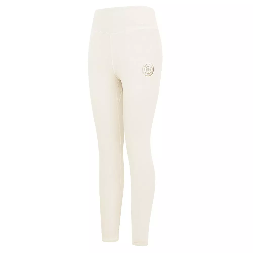 Pro Standard Women's MLB Chicago Cubs Neutral HW Jersey Legging -Cream - CREAM