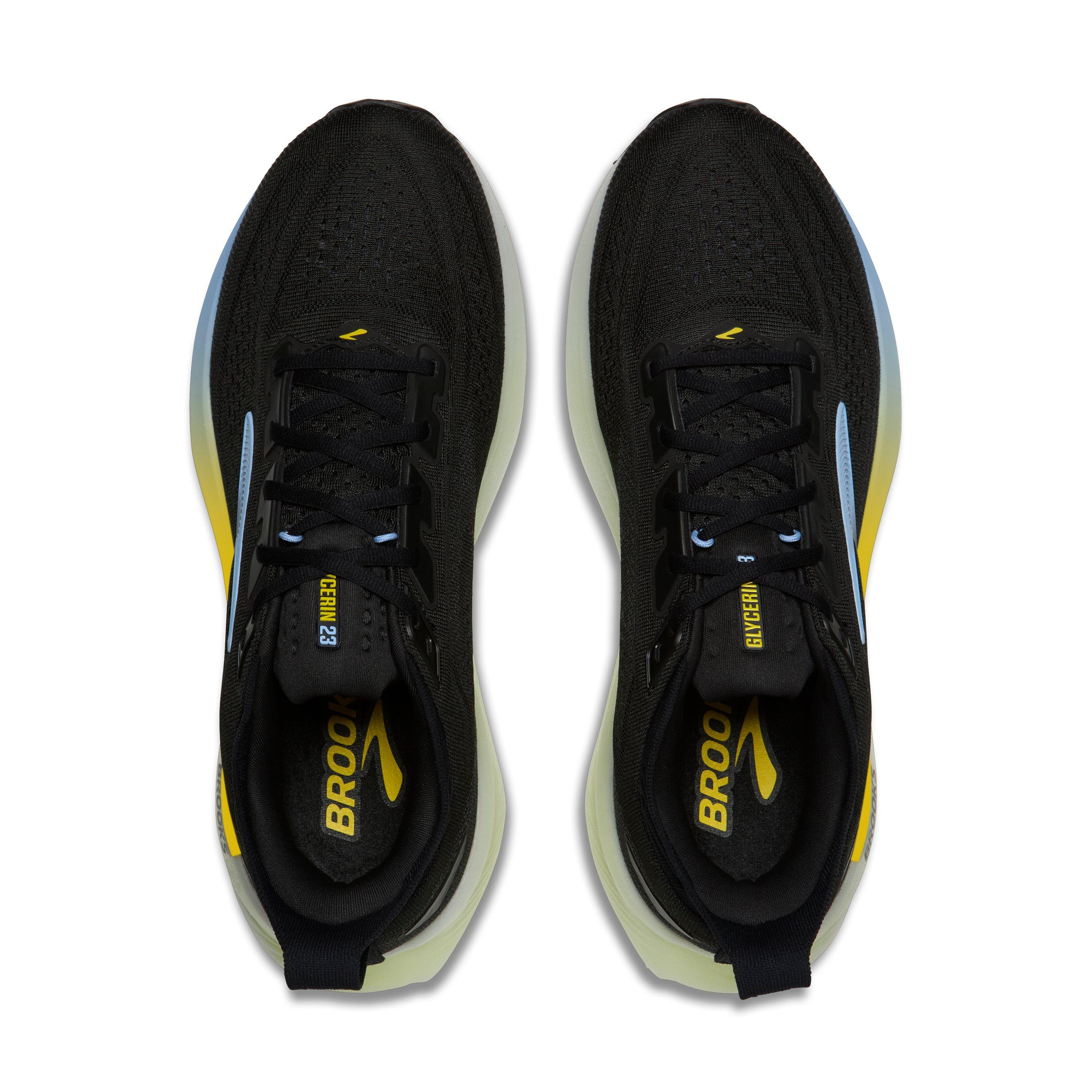 Brooks Glycerin 23 "Black/Cyber Yellow/Nightlife" Men's Running Shoe - BLACK/YELLOW/NIGHTLIFE