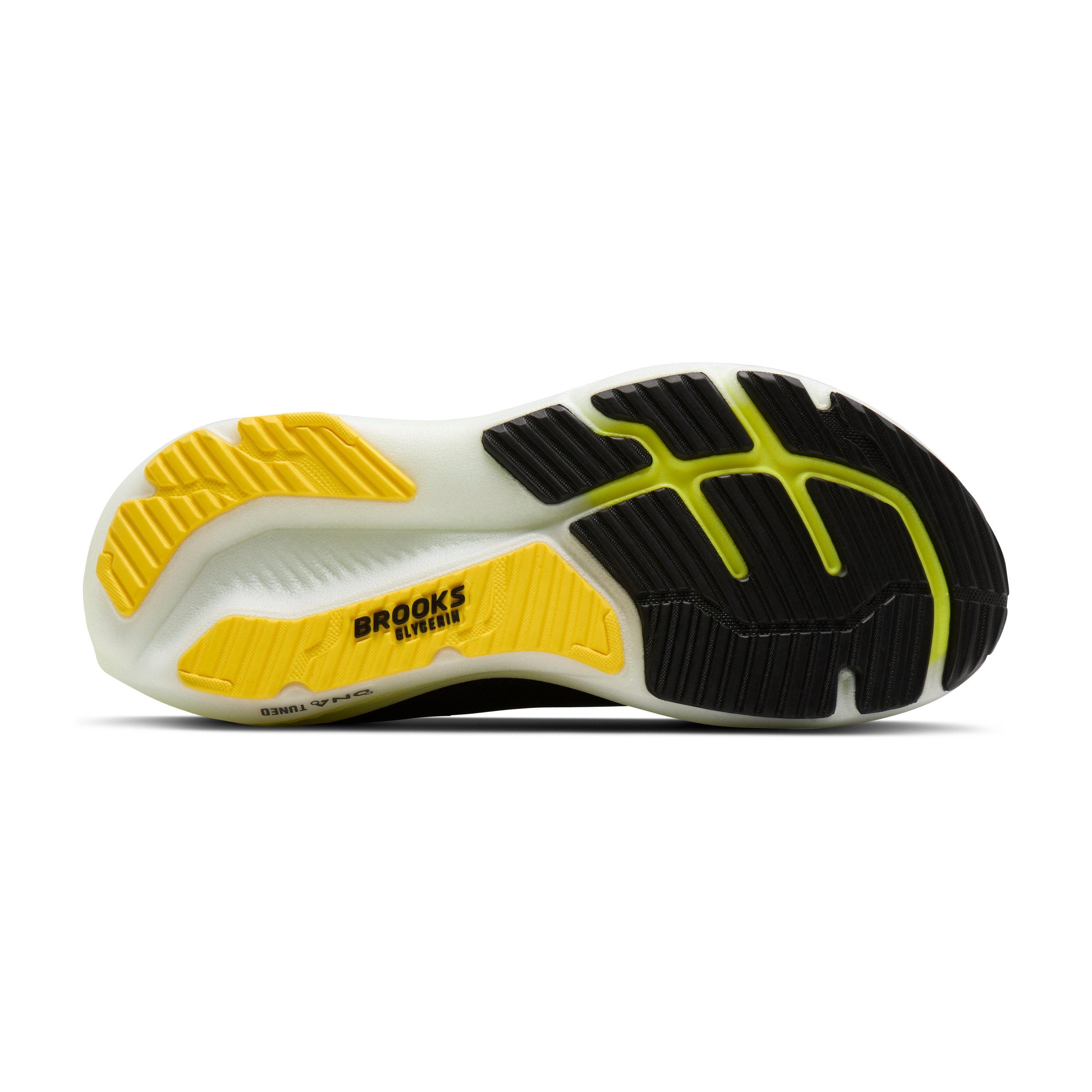 Brooks Glycerin 23 "Black/Cyber Yellow/Nightlife" Men's Running Shoe - BLACK/YELLOW/NIGHTLIFE