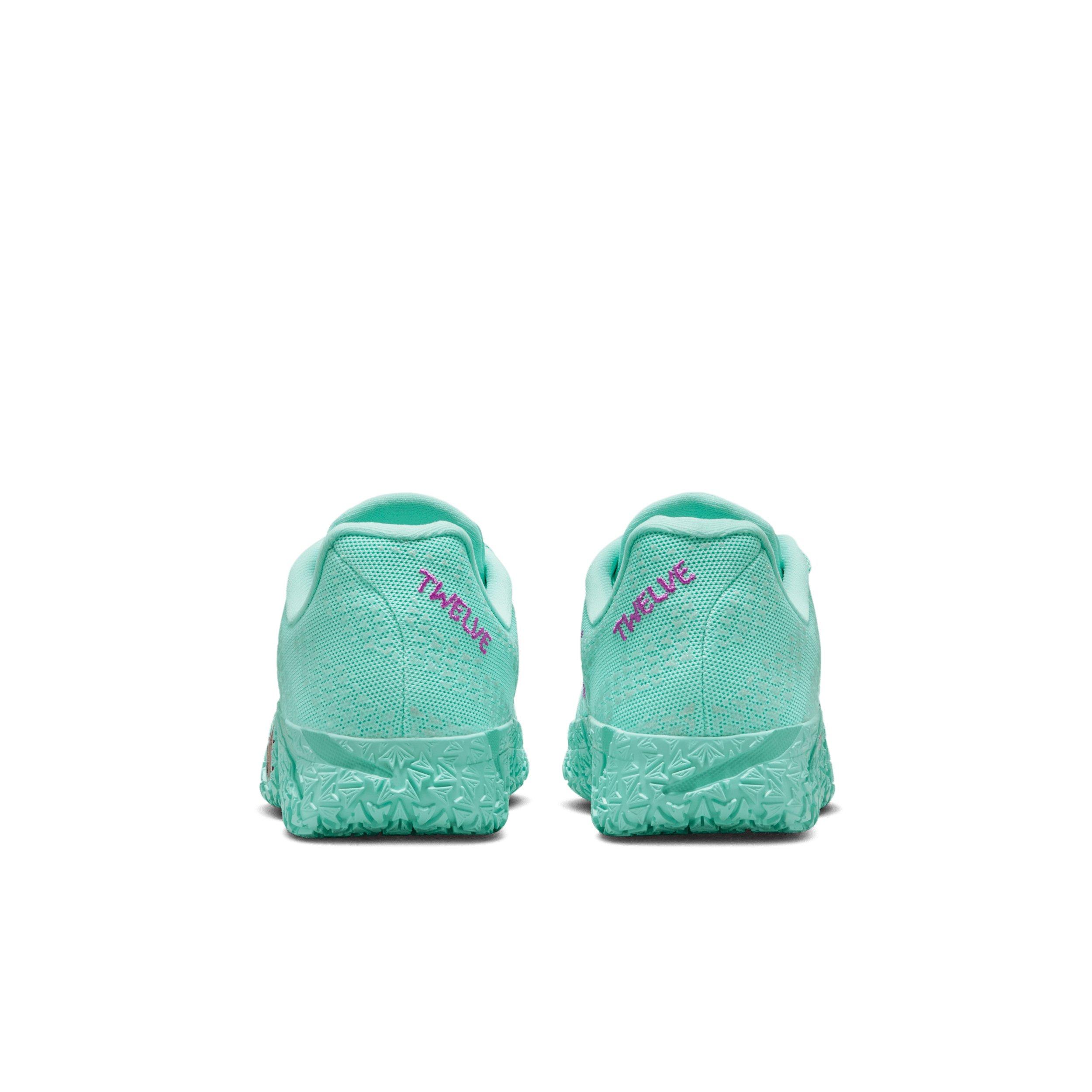 Nike Ja 3 12 Time "Bleached Turquoise/Vivid Purple/Safety Orange" Grade School Boys' Basketball Shoe - TURQUOISE/PURPLE/ORANGE Thumbnail View 5