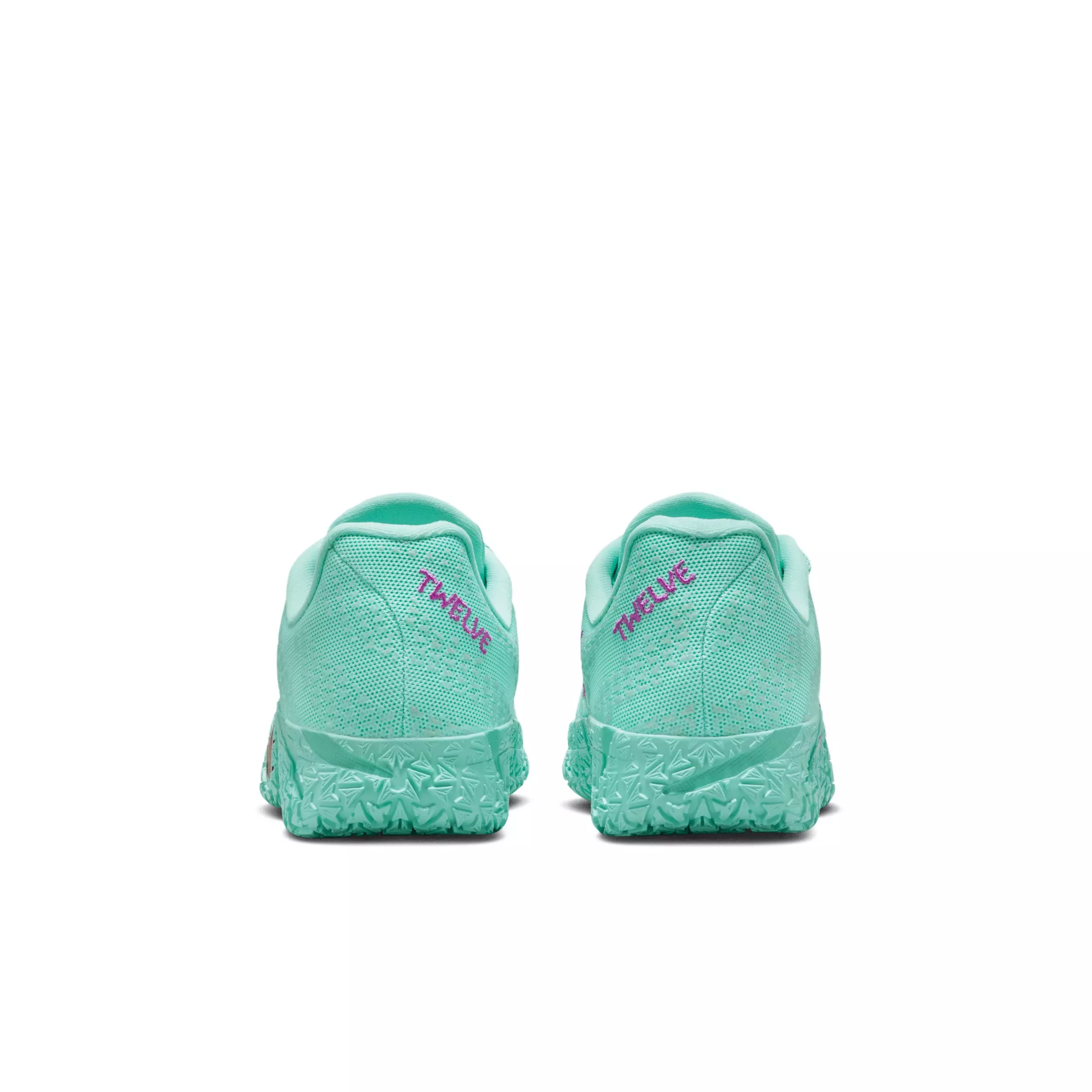 Nike Ja 3 12 Time "Bleached Turquoise/Vivid Purple/Safety Orange" Grade School Boys' Basketball Shoe - TURQUOISE/PURPLE/ORANGE