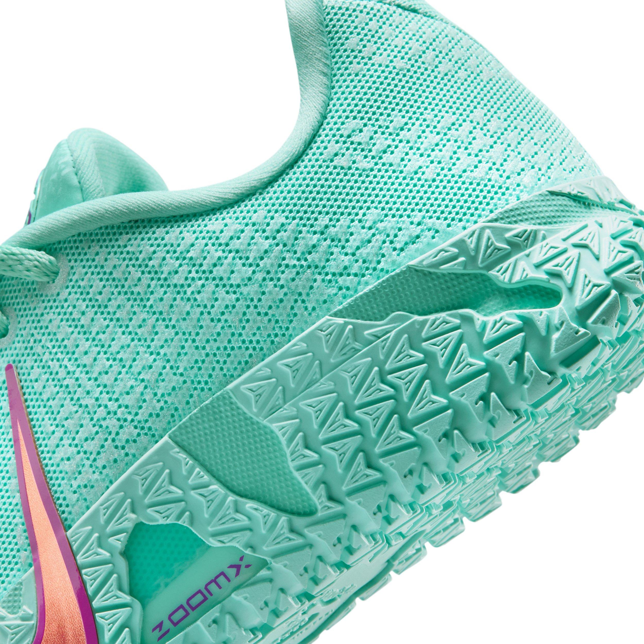 Nike Ja 3 12 Time "Bleached Turquoise/Vivid Purple/Safety Orange" Grade School Boys' Basketball Shoe - TURQUOISE/PURPLE/ORANGE Thumbnail View 8