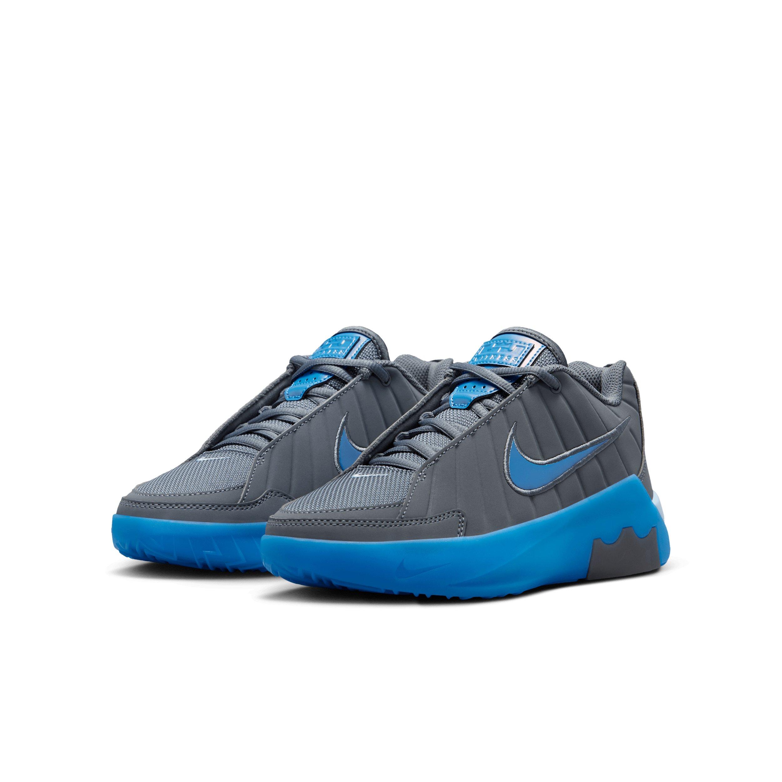 Size 10 - Nike LeBron Witness 9 Cool Grey Glacier Ice Aurora Blue Nike LeBron Witness 9 Basketball Shoes - HQ8034-005 | REVERSIBLE main image 4