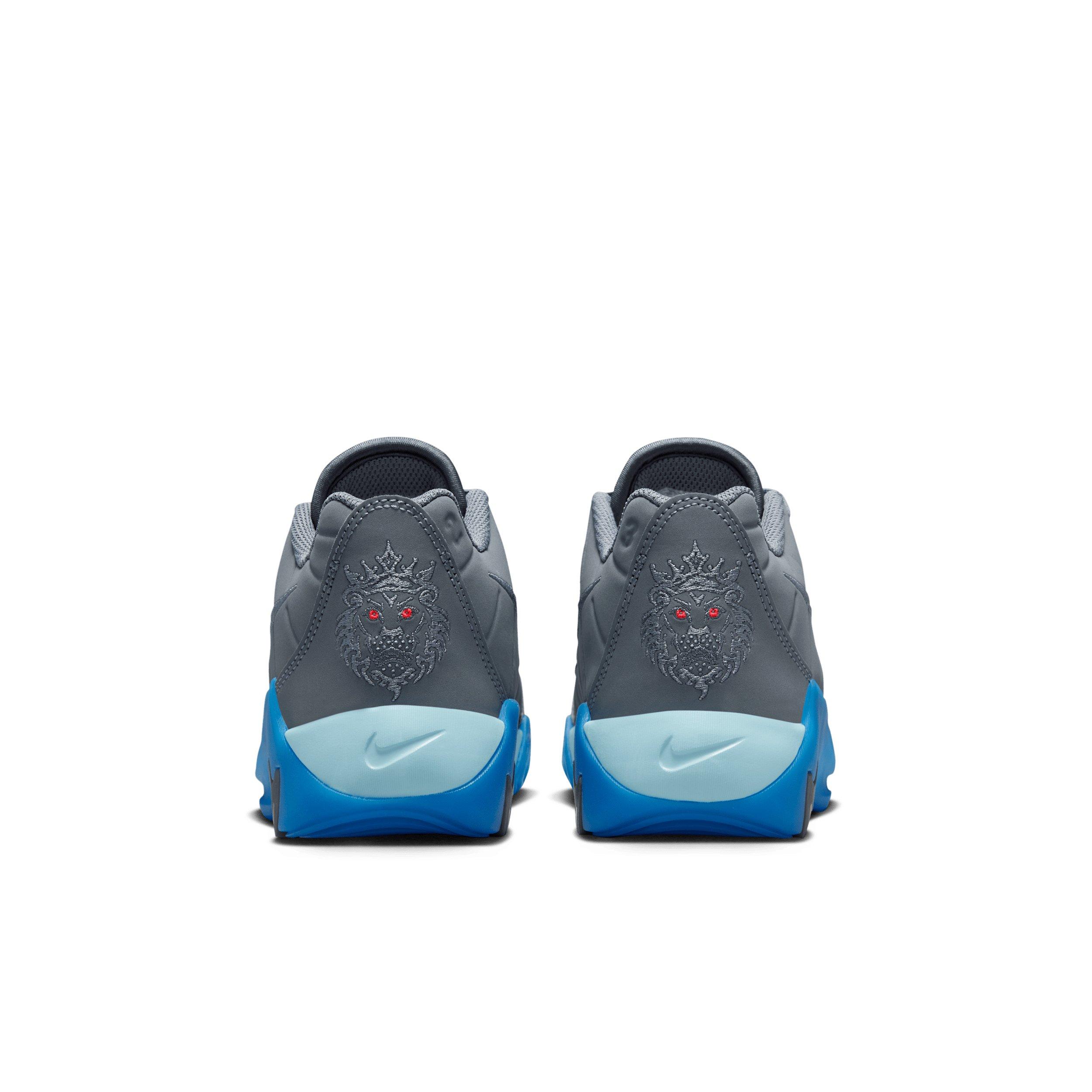 Nike LeBron Witness 9 "Cool Grey/Psychic Blue/Glacier Ice/Blue" Grade School Boys' Basketball Shoe - GREY/BLUE/ICE/BLUE Thumbnail View 5